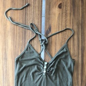 Guess Drab Green Tank Top